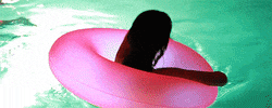 Selena Gomez Swimming GIF