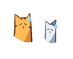 Sad Cats Sticker