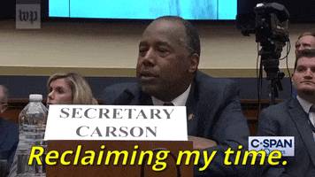 ben carson reclaiming my time GIF