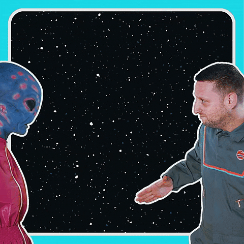 Space Thank You GIF by Tim Robinson
