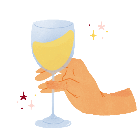 White Wine Cheers Sticker by Kendall-Jackson