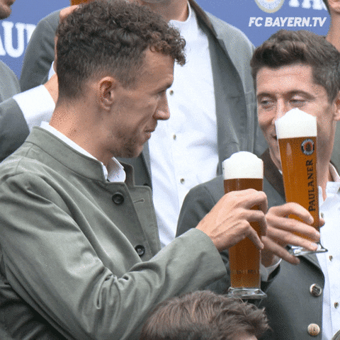Beer Cheers GIF by FC Bayern Munich