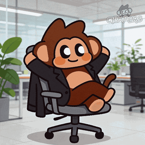 Break Time Work GIF by Chimpers