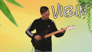 Happy Guitar Player GIF by Punch Drunk Poets