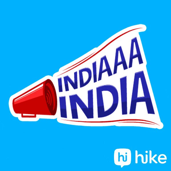 Bleed Blue World Cup GIF by Hike Sticker Chat