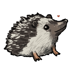 Wink Hedgehog Sticker