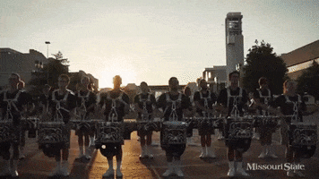 Band Drumline GIF by Missouri State University