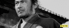 Akira Kurosawa Samurai GIF by Turner Classic Movies