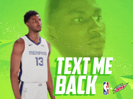 Text Me Back Memphis Grizzlies GIF by Mountain Dew