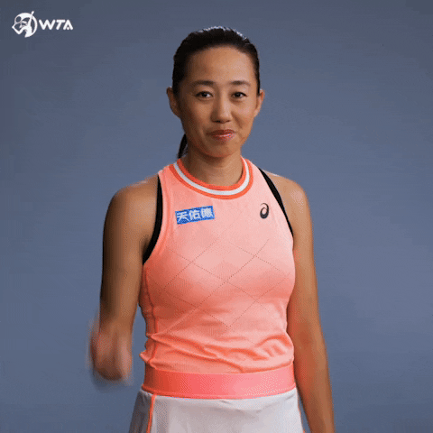 Shuai Zhang Peace GIF by WTA