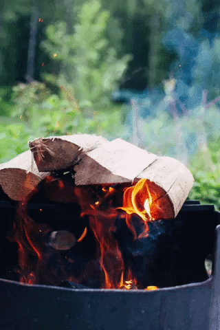 Smoke Camping GIF by Go RVing Canada