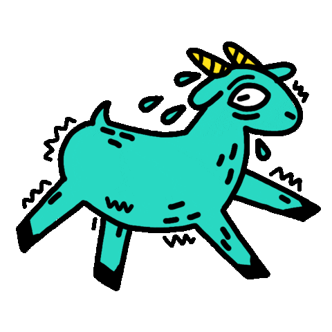 Sad Goat Sticker by neuenarrative
