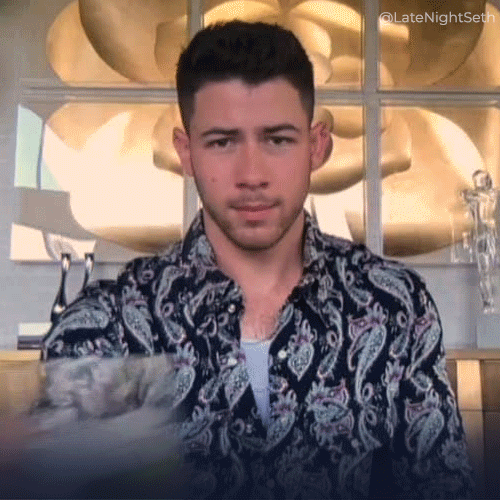 Nick Jonas Drinking GIF by Late Night with Seth Meyers
