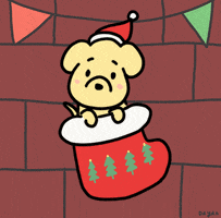 Merry Christmas Dog GIF by 大姚Dayao