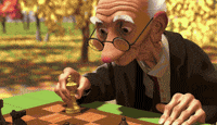 playing old man GIF by Disney Pixar