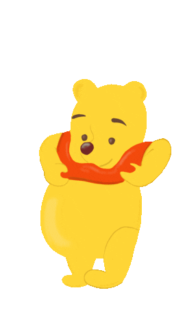 Hungry Pooh Bear Sticker
