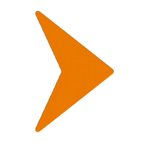 Arrow Orange Sticker by Mediaspeed