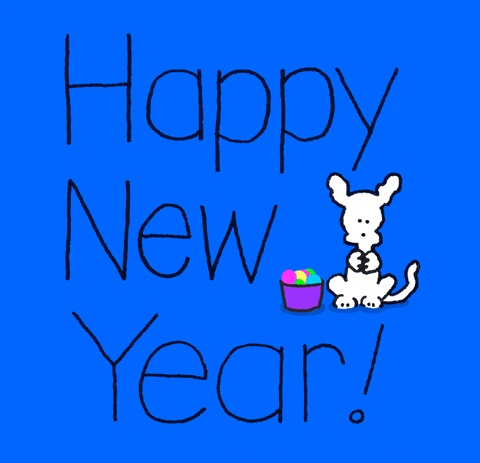 New Year Nye GIF by Chippy the Dog - Find & Share on GIPHY