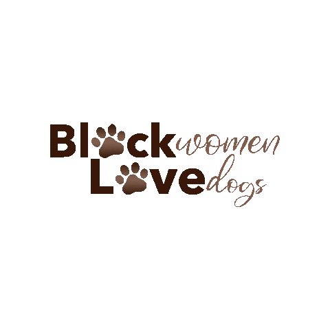 Black Women Love Dogs Sticker