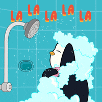 Clean Up Singing GIF by Pudgy Penguins