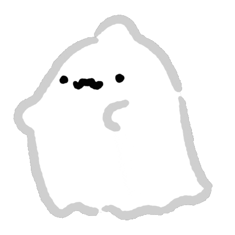 Ghost 鬼 Sticker by silentdinosaur