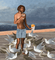 french fries seagulls GIF by Scorpion Dagger