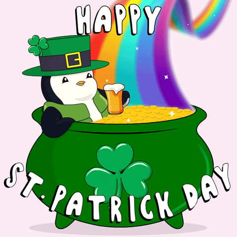 St Patricks Day Penguin GIF by Pudgy Penguins