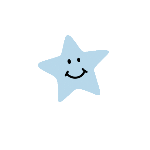 Happy Smiling Face Star Sticker