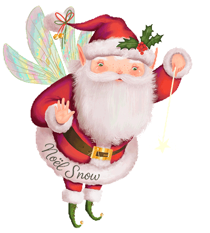 Christmas Fairy Santa Sticker