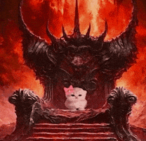 Kitten Throne GIF