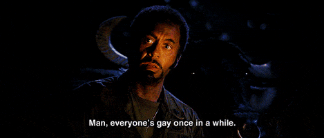 tropic thunder everyones gay once in a while GIF