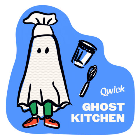 Fall Ghost Sticker by Qwick