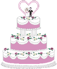 snow cake wedding STICKER