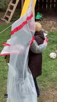 Family Use 'Hug Glove' So They Can Cuddle Grandma