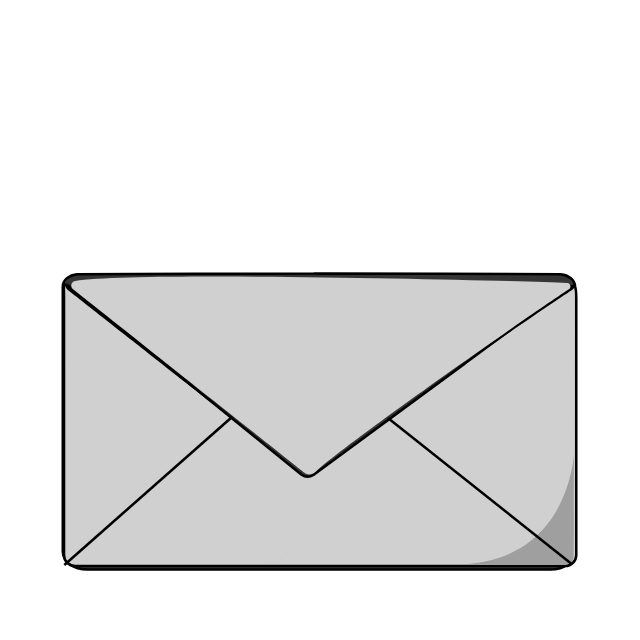 doodhadood illustrator envelope GIF