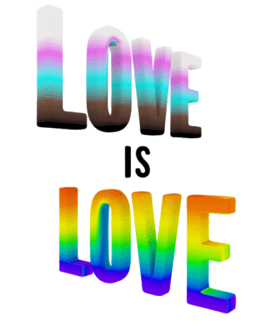Love Is Love Rainbow Sticker by JEREMY'S PLAYGROUND