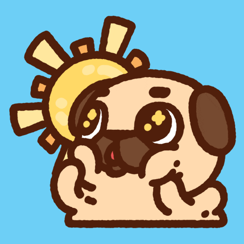 Happy Sun Comes Up GIF by Puglie Pug