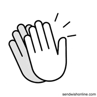 Happy Clap GIF by sendwishonline.com