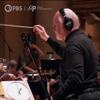 Drums Conducting GIF by GREAT PERFORMANCES | PBS