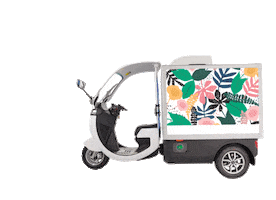 Delivery Scooter Sticker