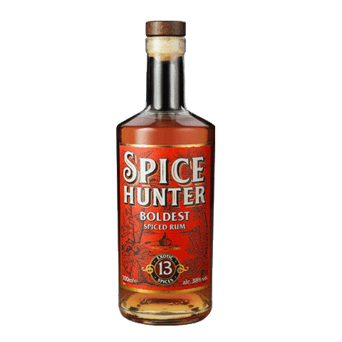 Spiced Rum Bottle Sticker by Spice Hunter