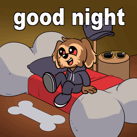 Good Night Dog GIF by BoDoggos