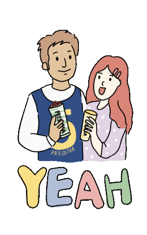 Cheers Yes Sticker by Presotea