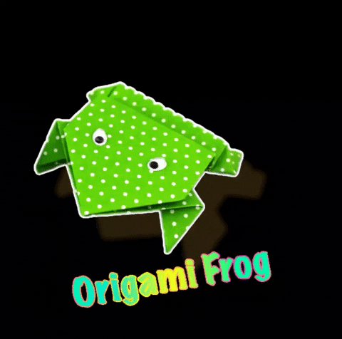 Frog Origami GIF