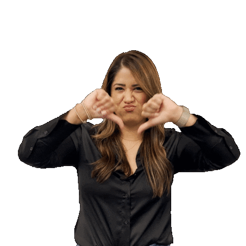 No Way Thumbs Down Sticker by Accardo Real Estate Associates