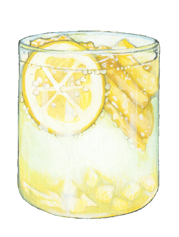 Coffee Lemon Sticker by haenaillust
