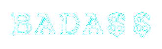 Neon Badass Sticker by tagrestaurantgroup