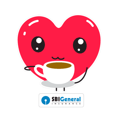 Happy Tea Time Sticker by SBI General Insurance for iOS & Android GIPHY