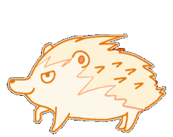 Hedgehog Kanagawa Sticker