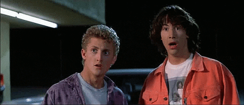 Image result for bill and ted gif
